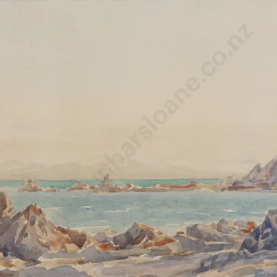 Roland Hipkins (1894 - 1951) - Rocky Coast