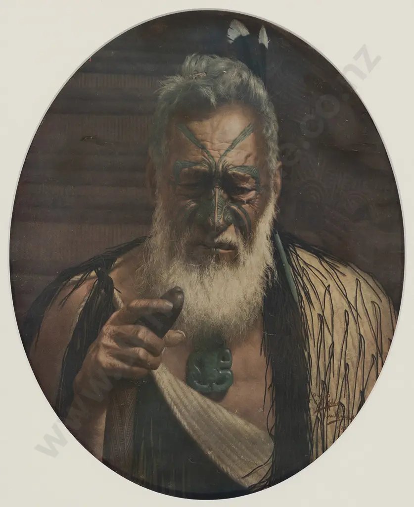 C F Goldie (1870 - 1947) Period Print - Tikitere Mihi Image 1++