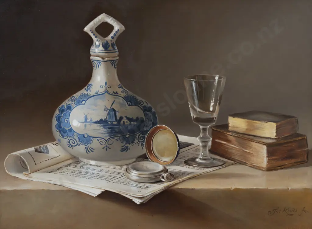 Jozef Kivits (b 1945) - Still Life With Pocketwatch Image 1++