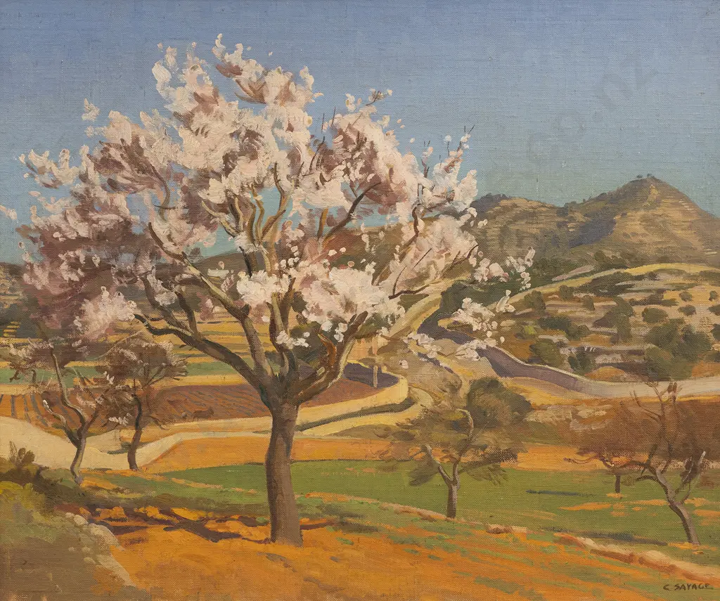 Cedric Savage (1901 - 1969) - Vineyards of Barcelona Image 1++