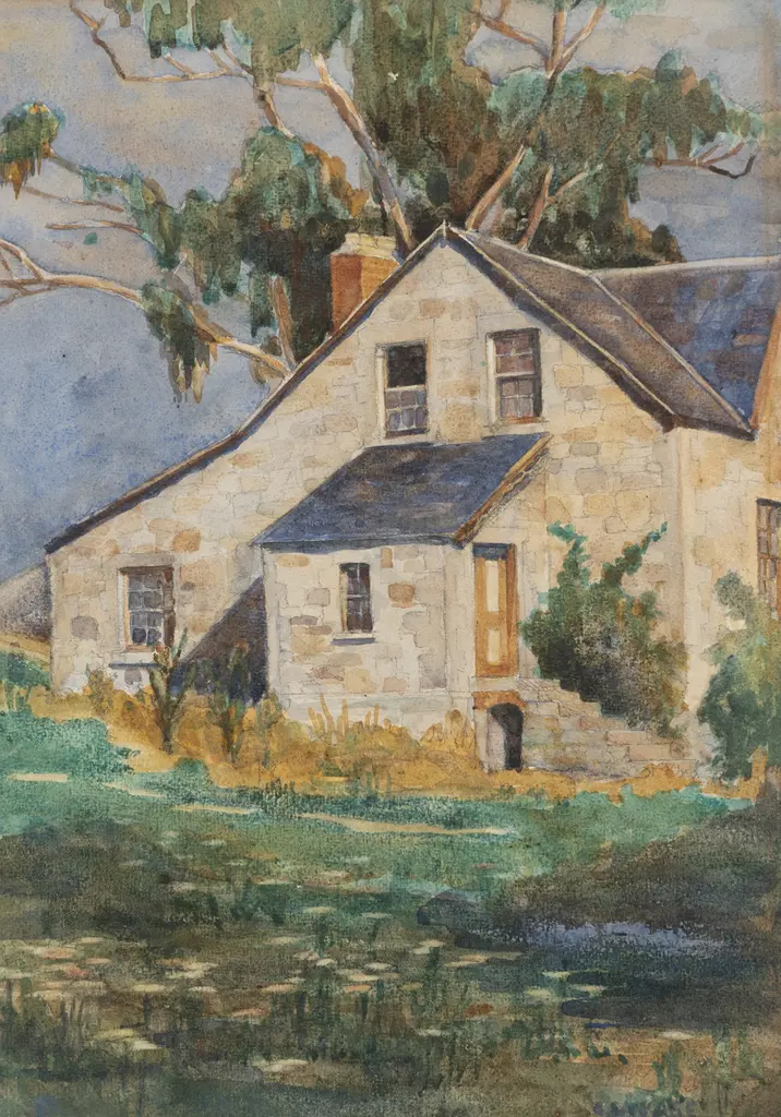 Cedric Savage (1901 - 1969) - Stone Farmhouse Image 1++