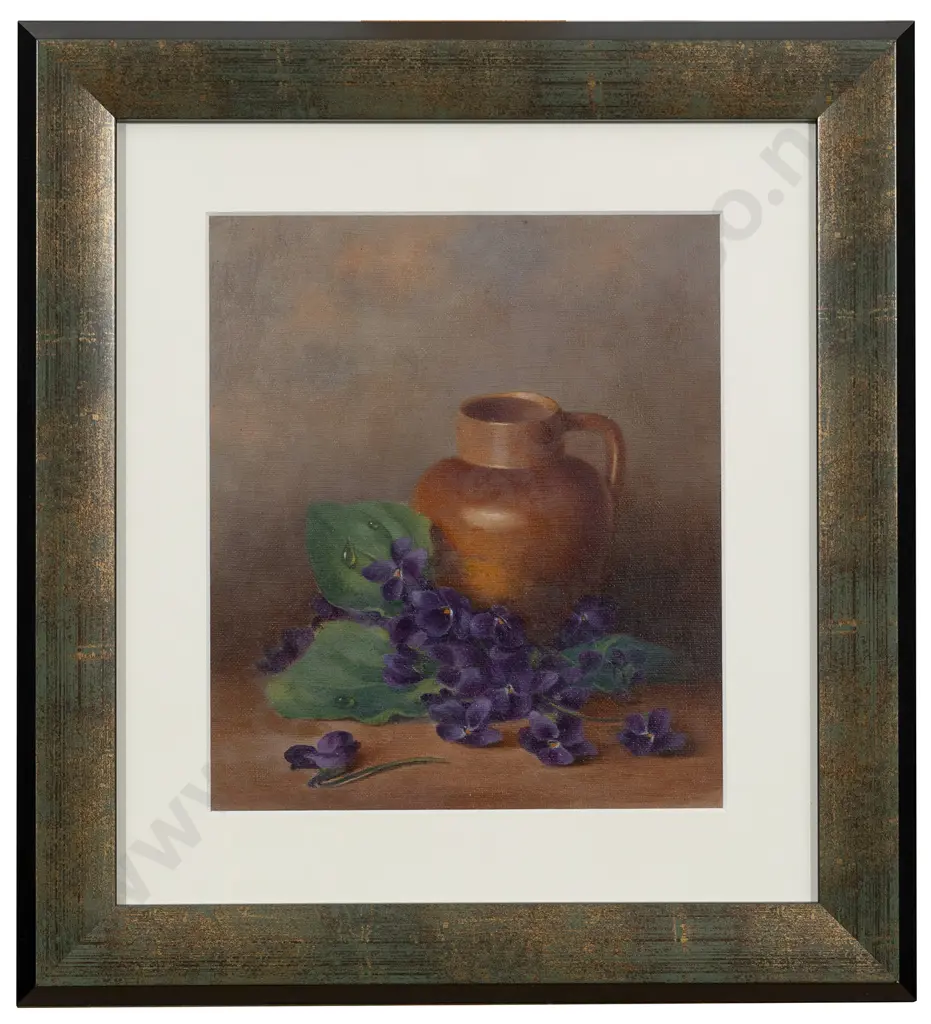 F Whiteman (1873 - 1952) - Violets Image 1++