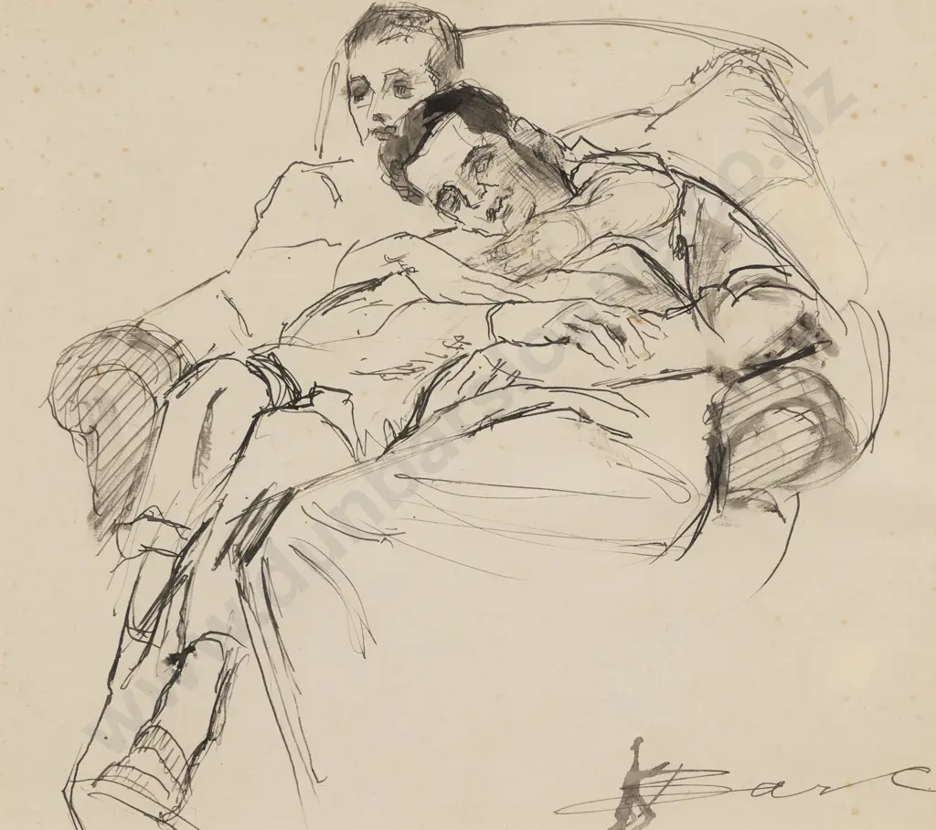 Helen Crabb (1891 - 1972) - Figure Study Image 1++