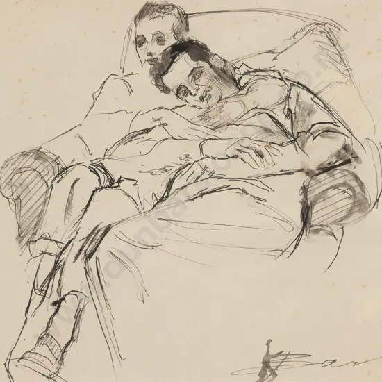 Helen Crabb (1891 - 1972) - Figure Study