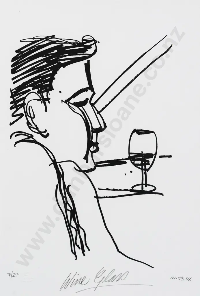 Michael Smither (b 1939) - Wine Glass Image 1++