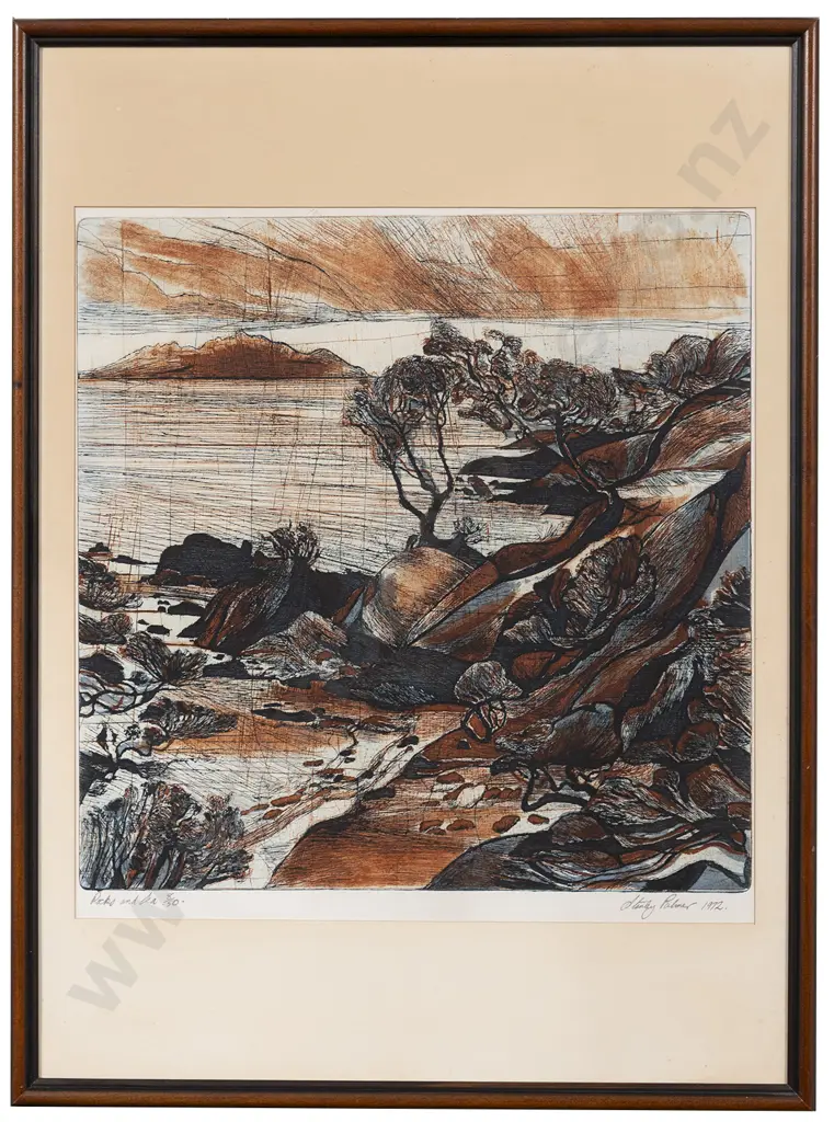 Stanley Palmer (b 1936) - Rocks and Sea Image 1++