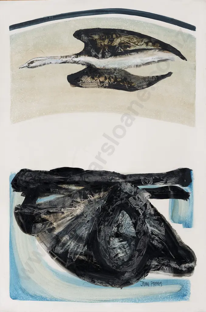 John Papas (b 1942) - Bird over Land Image 1++