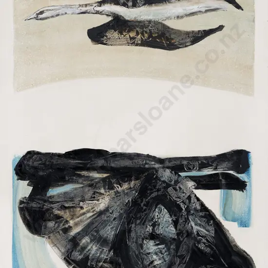 John Papas (b 1942) - Bird over Land