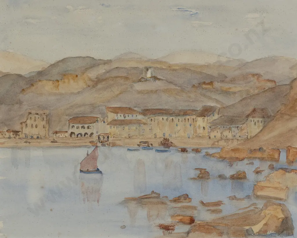 Maude Burge (1865 - 1957) - The Red Sail Image 1++