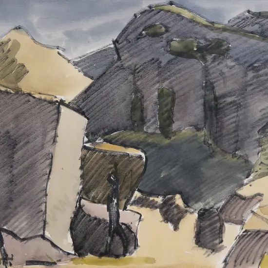 Norman W J Scott (1931 - 1978) - Rock Formations Hangaroa River