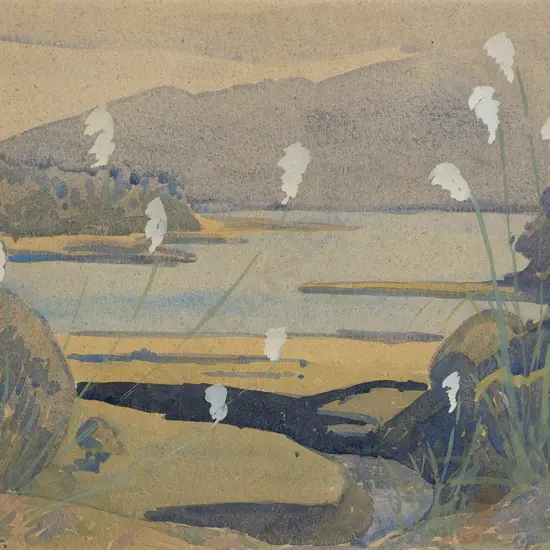 Norman W J Scott (1931 - 1978) - Toi Toi at Lake Waikaremoana