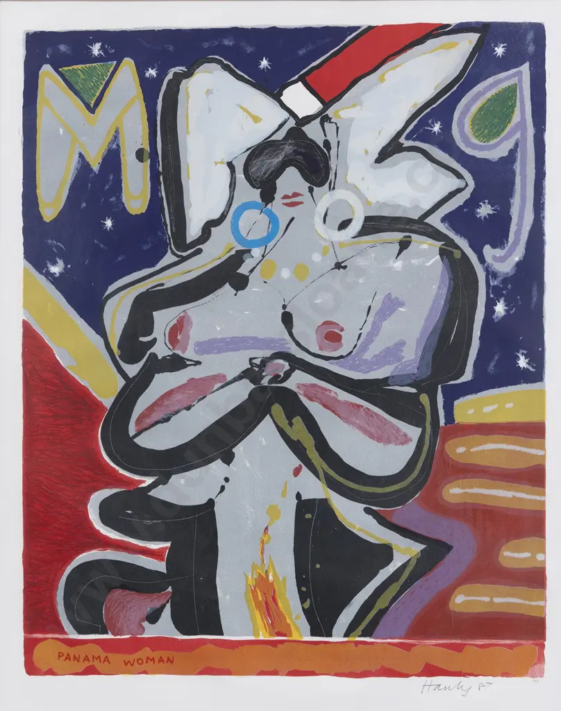 Pat Hanly (1932 - 2004) - Panama Woman Image 1++