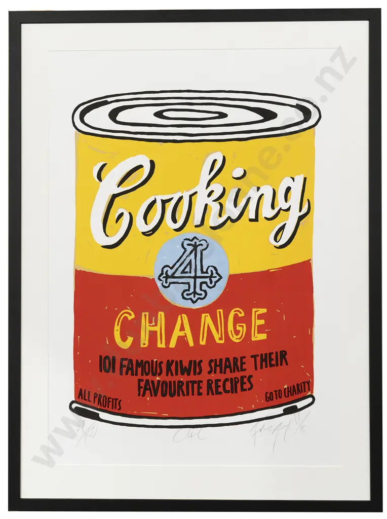 Dick Frizzell (b 1943) - Cooking 4 Change Image 1++