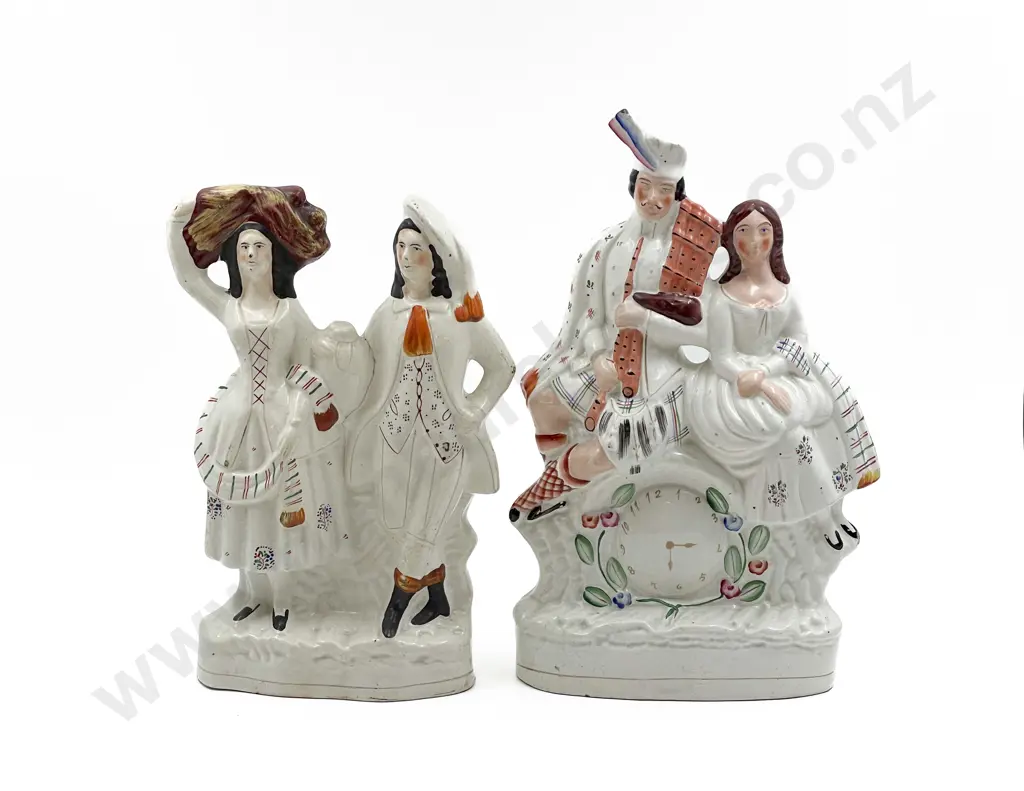 Two Staffordshire Group Figures Image 1++