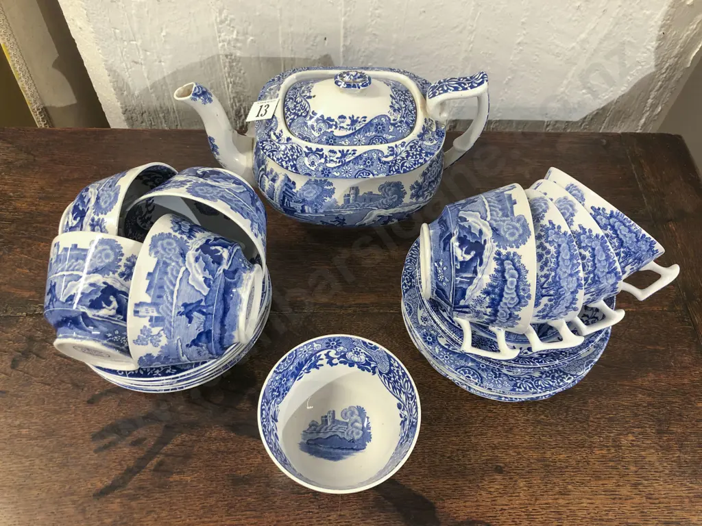 Quantity of Spode Blue and White Tea China Image 1++