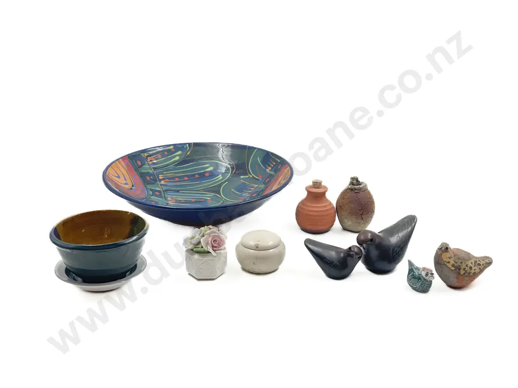 Small Quantity of Assorted Pottery and Ornaments with Large Italian Fruit Bowl Image 1++