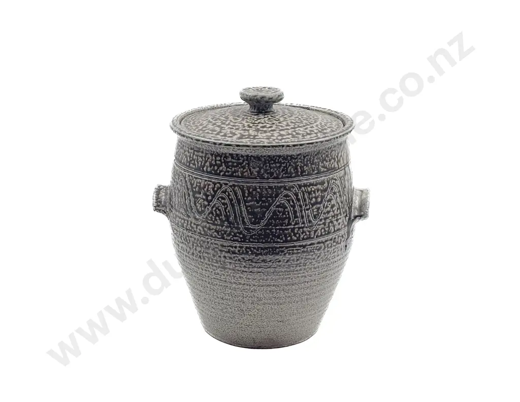 Paul Melser Salt Glazed Lidded Urn Image 1++