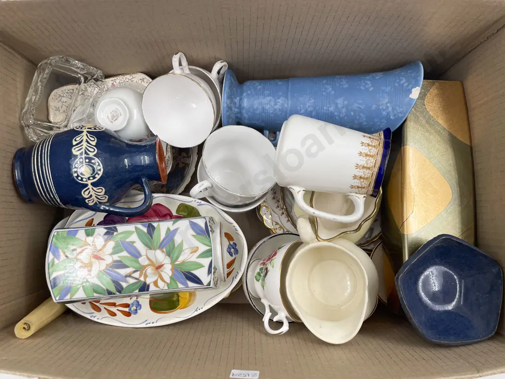 Box of Assorted China Image 1++