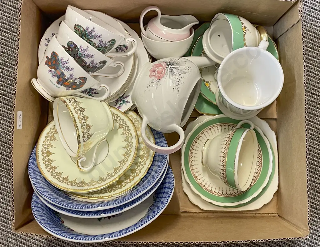Box of Assorted Fancy China Image 1++