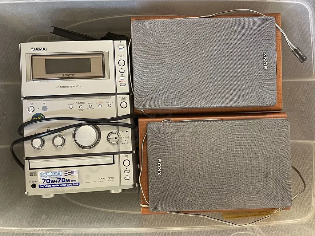 Sony Sound System with Two Speakers Image 1++