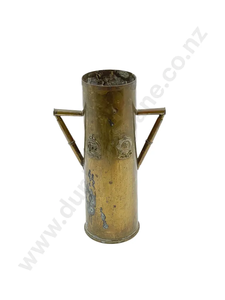NZ Brass Artillery Shell Vase Image 1++