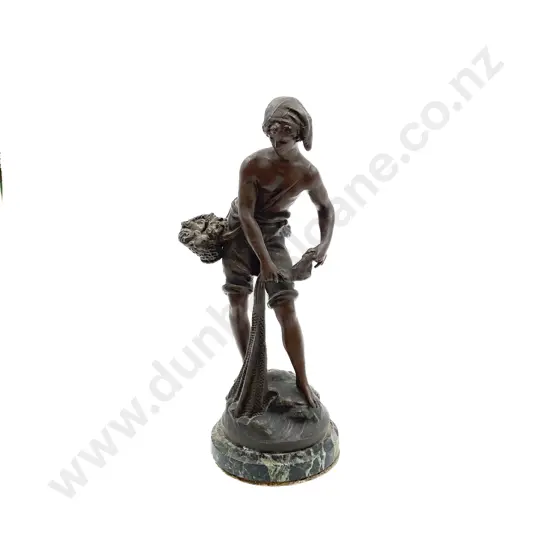 Bronze Figure and "Pecheur"