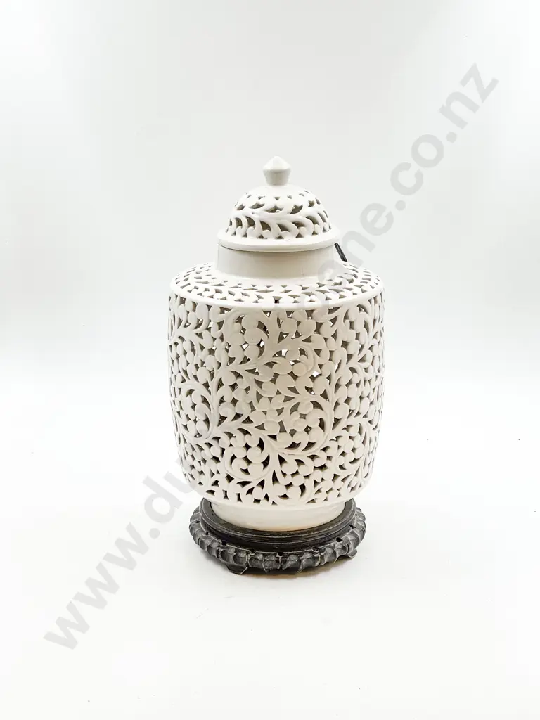Glazed Vase Form Lamp a/f Image 1++