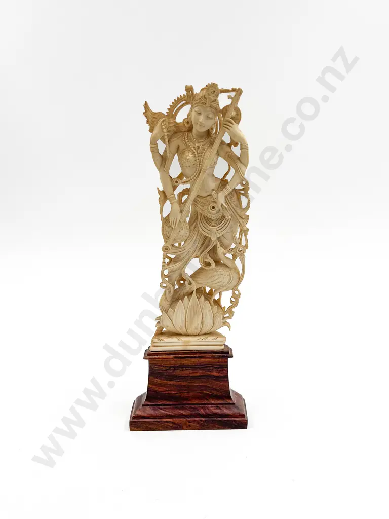 Carved Ivory Figure of Goddess Image 1++