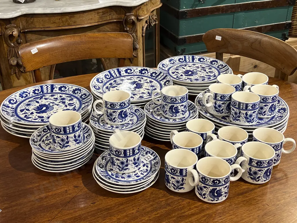 Myer Designed Blue and White Part Dinner Set Image 1++