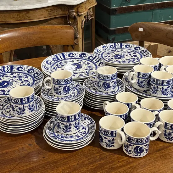 Myer Designed Blue and White Part Dinner Set