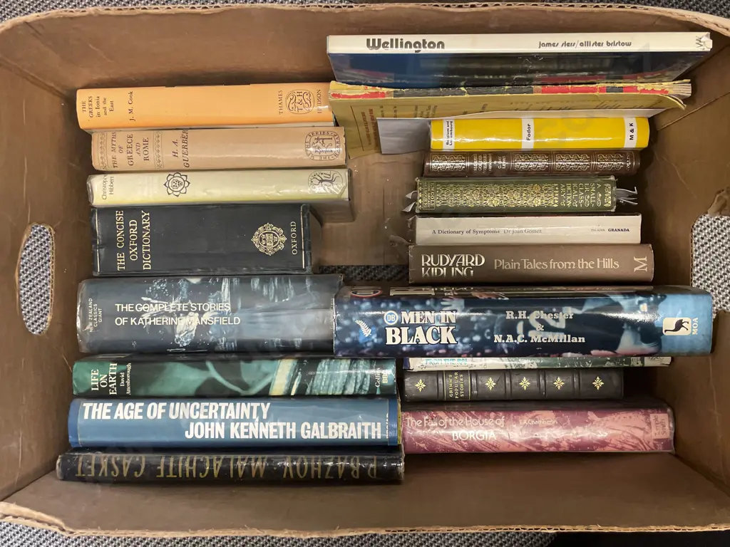 Box of Assorted Books Image 1++