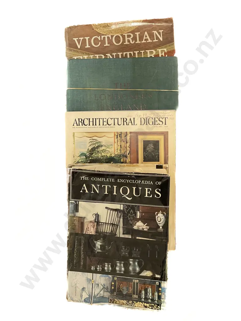 Four Assorted Antique Reference Volumes Image 1++