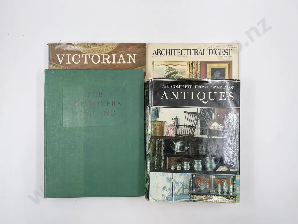 Four Assorted Antique Reference Volumes Image 1++