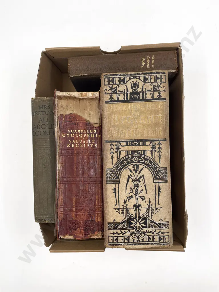 Mrs Beeton's All About Cookery Together with Home Handbook of Hygiene of Medicine with others Image 1++