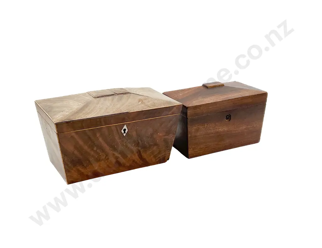 Two Georgian Tea Caddies Image 1++