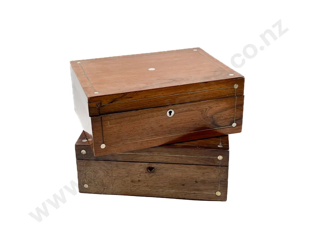 Two MOP Inlaid Boxes Image 1++