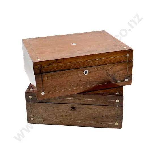 Two MOP Inlaid Boxes