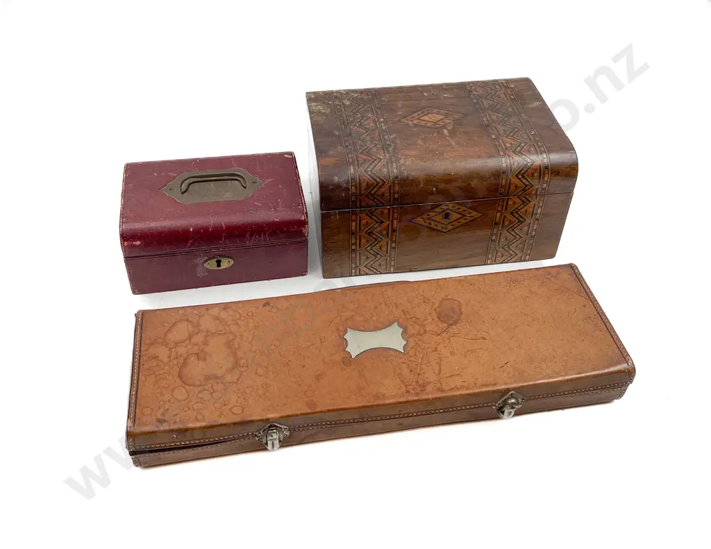 Vintage Recorder Case with Two Vintage Boxes Image 1++