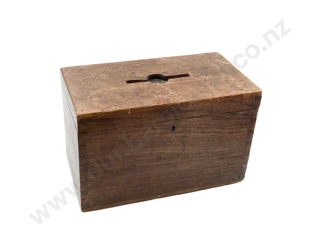 Vintage Wooden Voting/Donation Box Image 1++