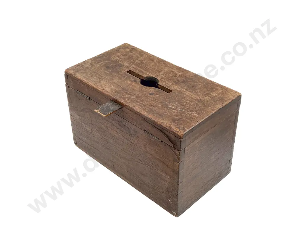 Vintage Wooden Voting/Donation Box Image 1++