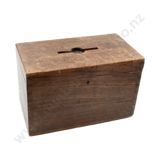 Vintage Wooden Voting/Donation Box