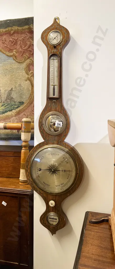Vintage Banjo Barometer Image 1++
