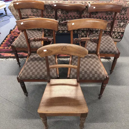 Set of Four WMIV Dining Chairs and Two Others