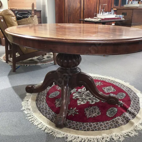 Victorian Mahogany Oval Breakfast Table