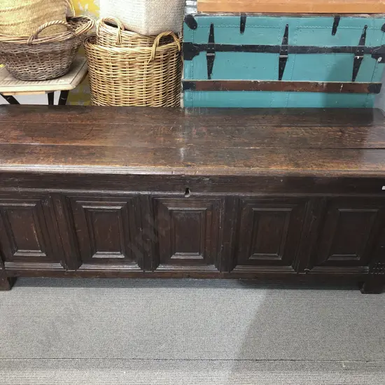 Large C18th Oak Coffer