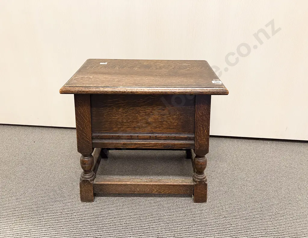 C17th Style Oak Joint Stool Image 1++