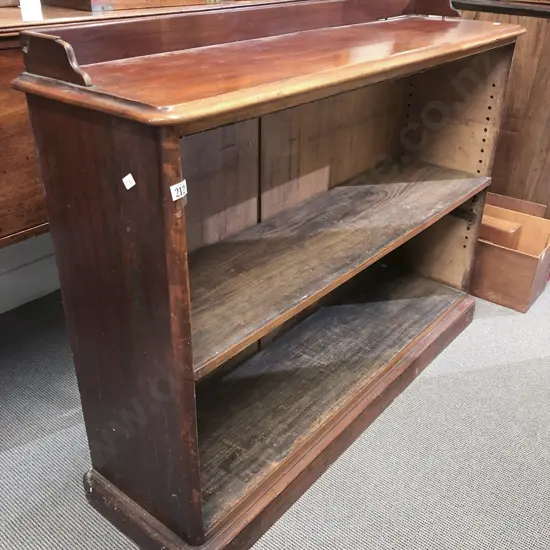 Victorian Mahogany Open Bookcase