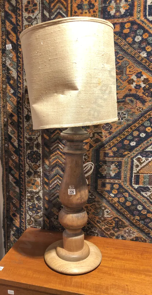 Wooden Baluster Lamp Image 1++