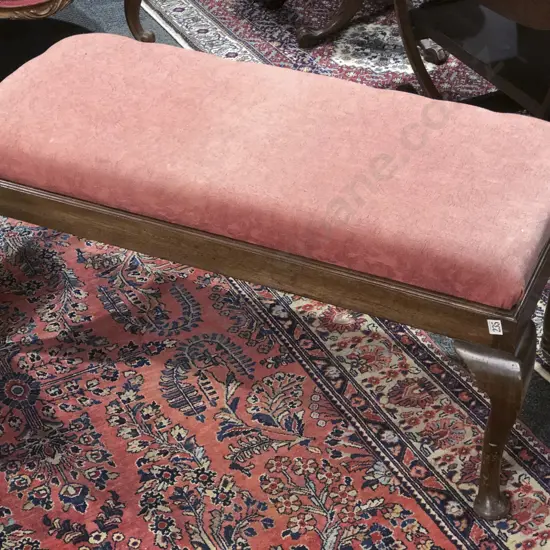 Mahogany Rectangular Dressing Stool
