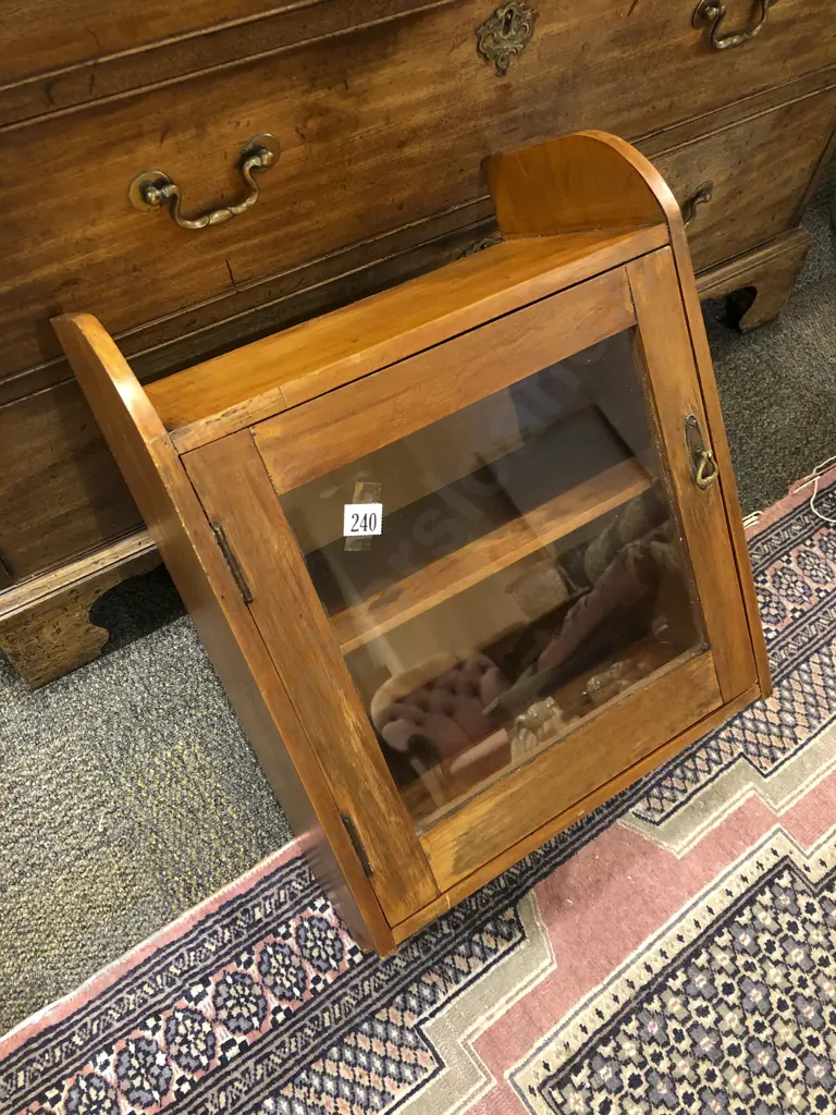 Small Glazed Door Wall Cabinet Image 1++